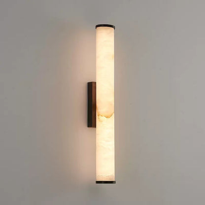 LED Spanish Marble Resin Wall Sconce | 40cm 50cm | Gold Black | Warm White