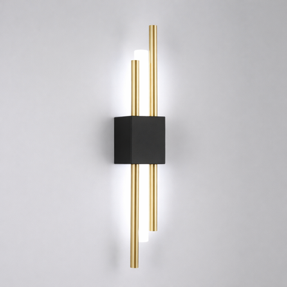 Black and Gold Wall Sconce Iron Acrylic | 50 x 8 cm | 6W 480 Lumens LED