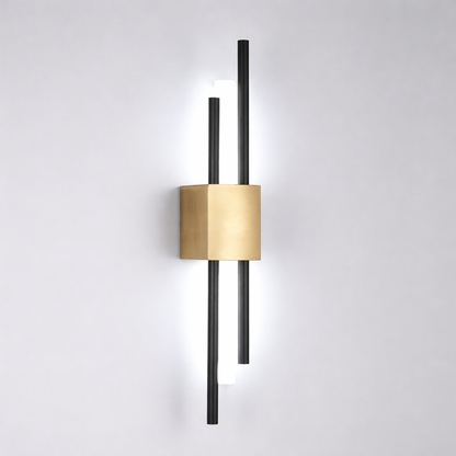 Black and Gold Wall Sconce Iron Acrylic | 50 x 8 cm | 6W 480 Lumens LED