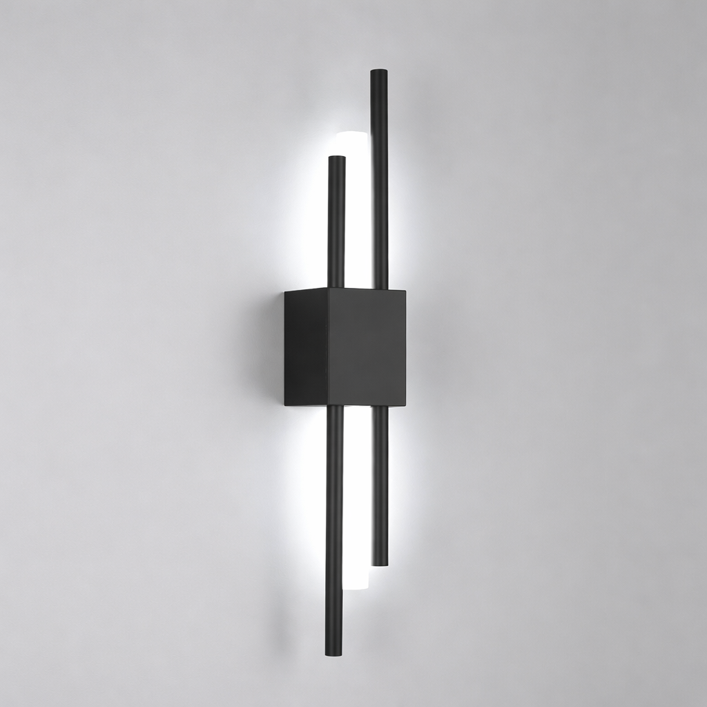 Black and Gold Wall Sconce Iron Acrylic | 50 x 8 cm | 6W 480 Lumens LED