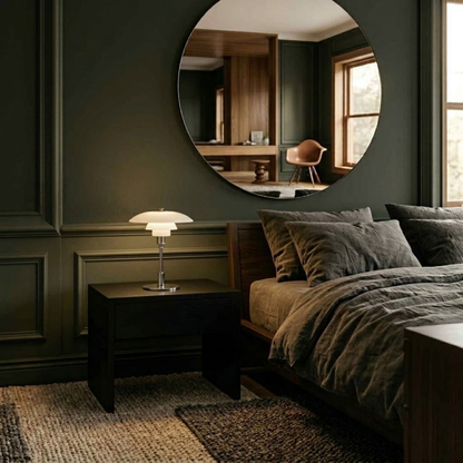 Danish Designer Table Lamp Dimmable | 11 x 18.5 Inch | E27 LED Glass Iron