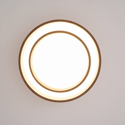 Vaako Ceiling Lamp | Walnut Finish LED Ceiling Light