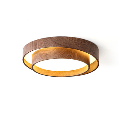 Vaako Ceiling Lamp | Walnut Finish LED Ceiling Light
