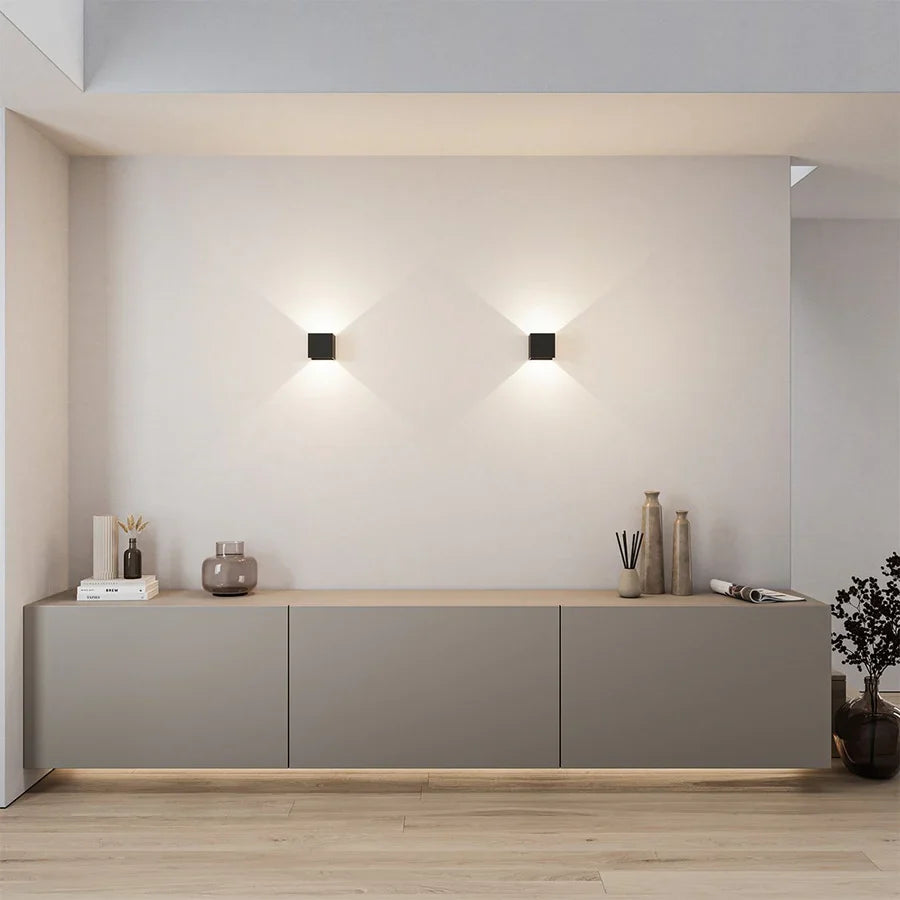 Adjustable LED Wall Light | 4-Way Flap Pattern | 10cm | Indoor & Outdoor