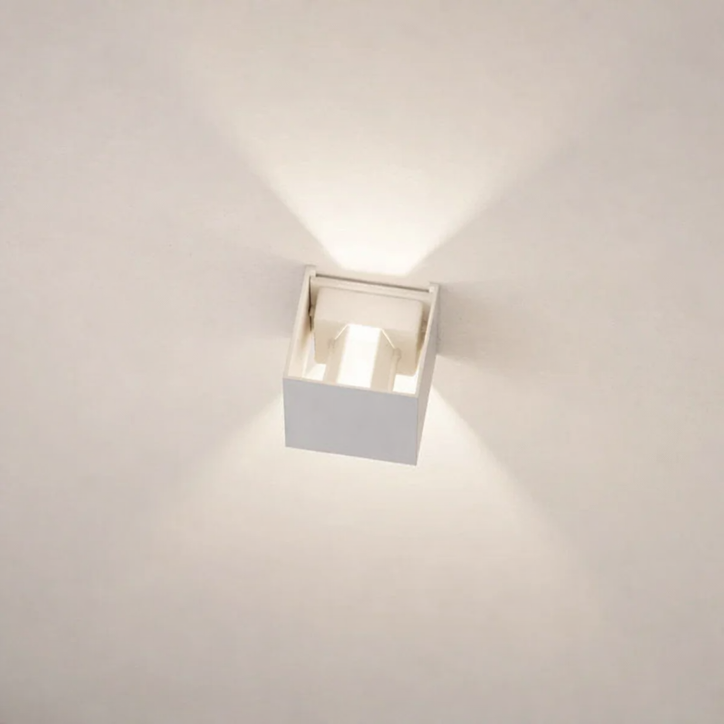 Adjustable LED Wall Light | 4-Way Flap Pattern | 10cm | Indoor & Outdoor