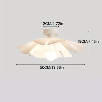 Petal Flower Ceiling Light | Modern Floral Semi Flush Mount Fixture