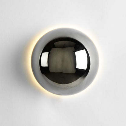 Bauhaus Eclipse Wall Lamp | Gold Finish Modern Art Light