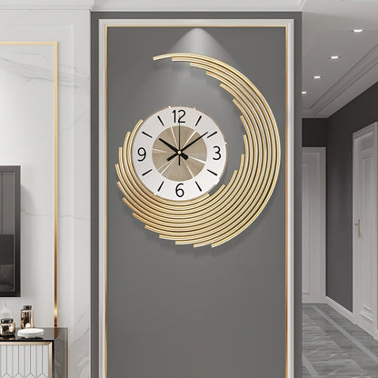 Modern 3D Metal Wall Clock | Silent Quartz Movement Decorative Clock