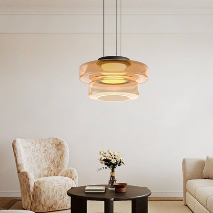 Glass Pendant Lamp | Bauhaus Style Hanging Light
