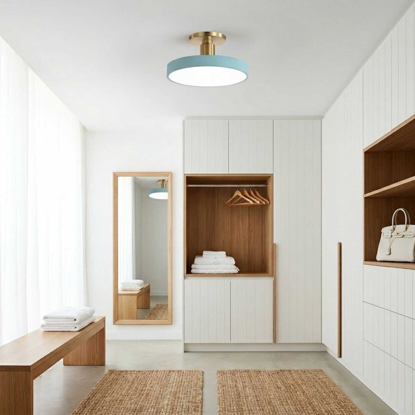 Modern Circular LED Ceiling Flush Mount | 12 to 24 Inch | 48W 7680 Lumens
