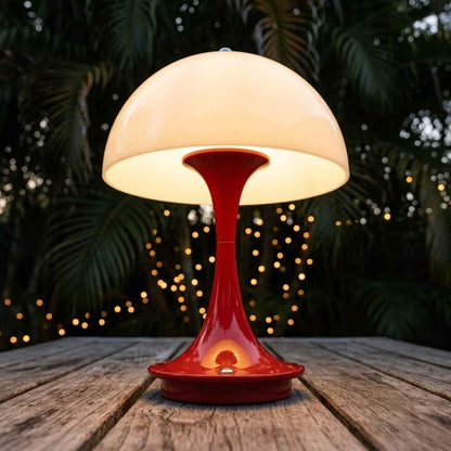 Mushroom Table Lamp Cordless Battery | 9.06 x 6.3 Inch | USB-C 3600mAh LED