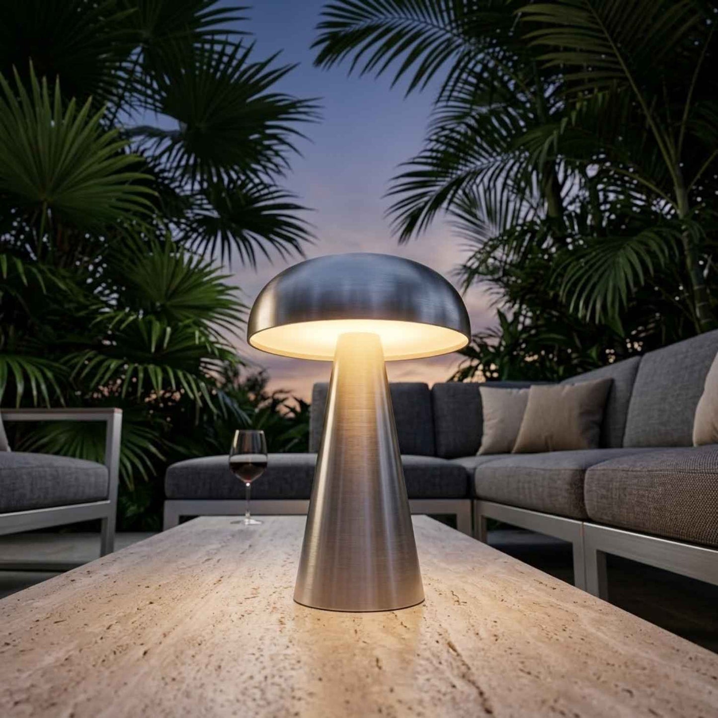Optimized Title Modern Minimalist Table Lamp Cordless | 3.3 x 8.3 Inch | 1800mAh LED 5V