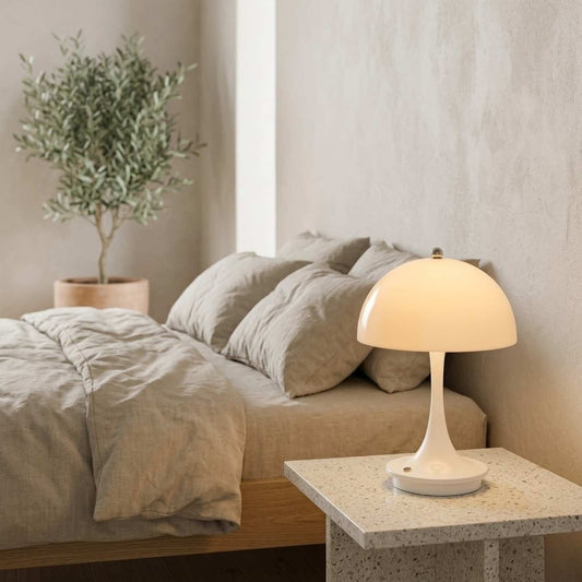 Mushroom Table Lamp Cordless Battery | 9.06 x 6.3 Inch | USB-C 3600mAh LED
