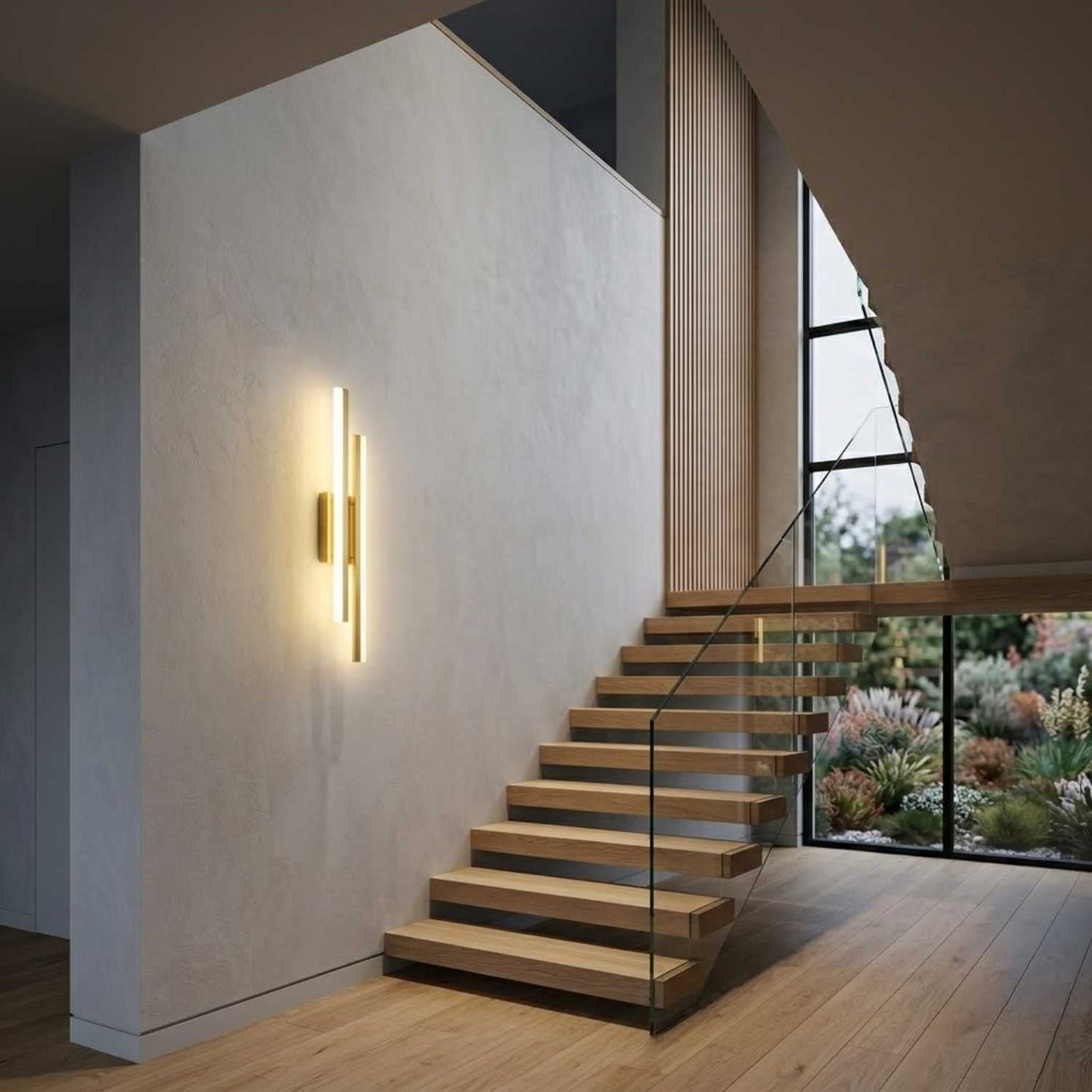 Acrylic LED Wall Sconce Iron Decor | 65cm Height | 20W 1660 Lumens 240V