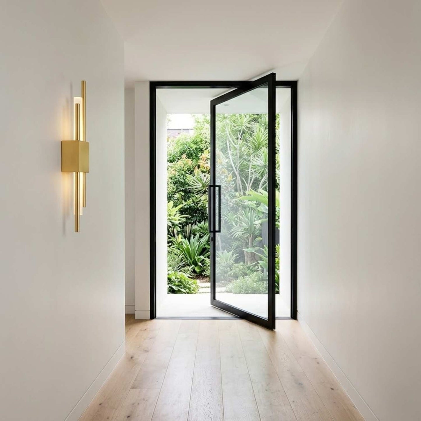 Black and Gold Wall Sconce Iron Acrylic | 50 x 8 cm | 6W 480 Lumens LED