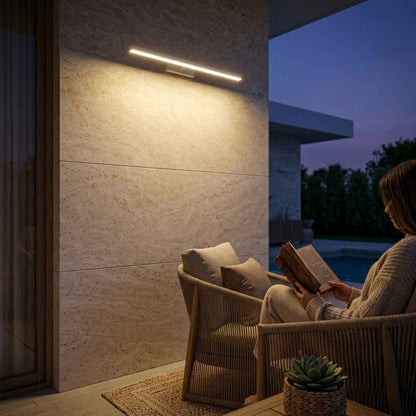 Black LED Bathroom Mirror Wall Light | 15 to 47 Inch | 24W 3 Color LED